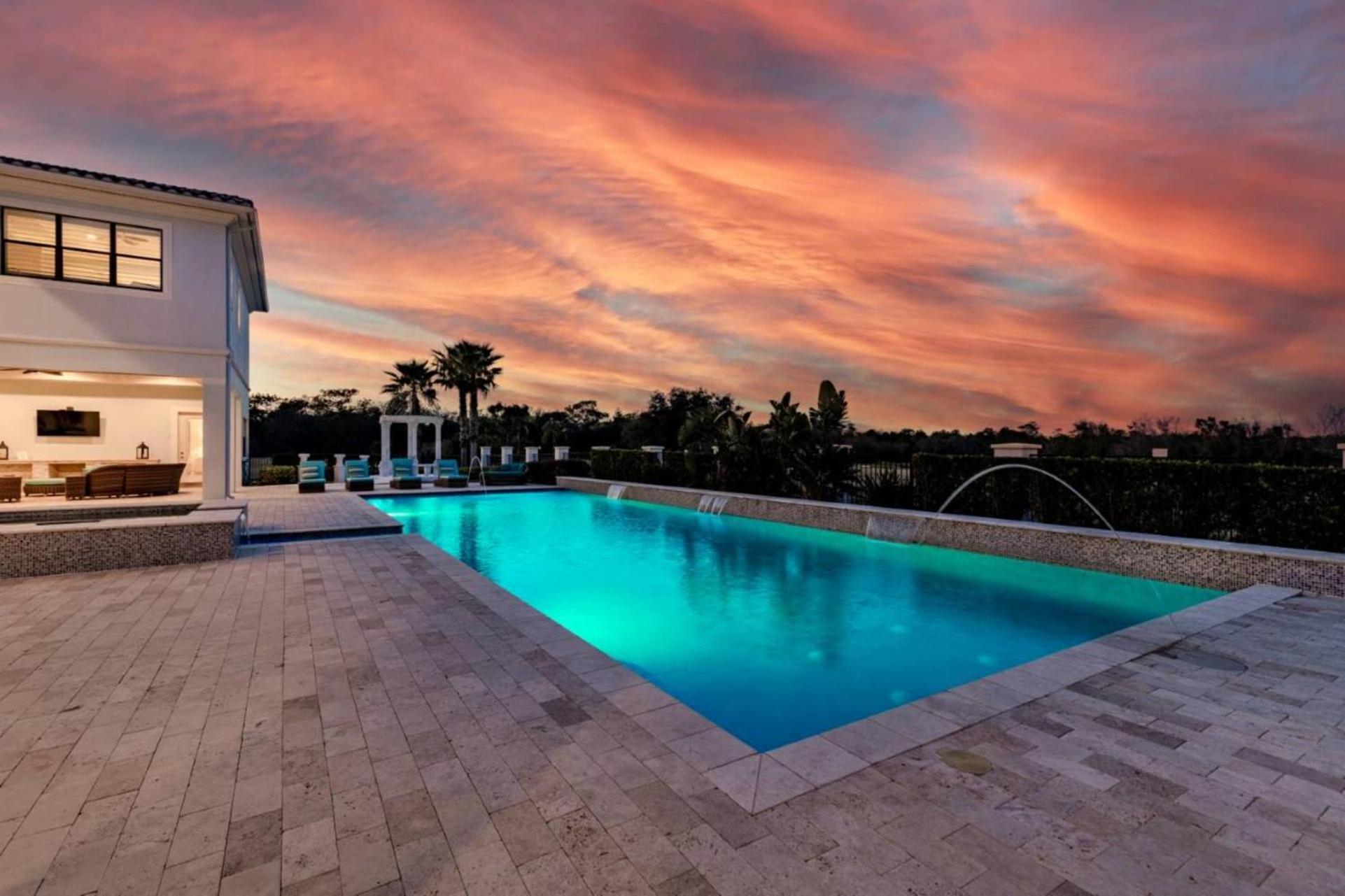 Beautiful 5 Star Mansion With Private Pool On The Prestigious Reunion Resort Orlando Mansion 6280 Kissimmee Bagian luar foto