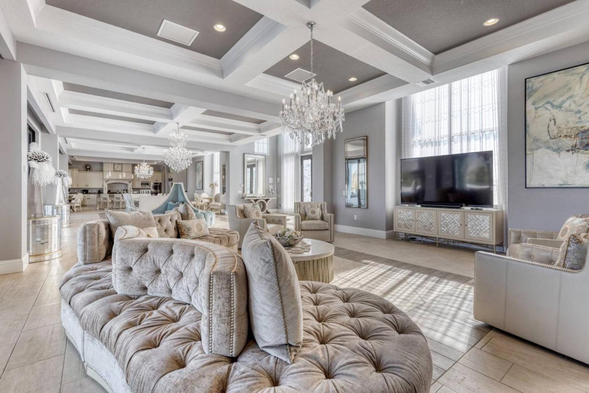 Beautiful 5 Star Mansion With Private Pool On The Prestigious Reunion Resort Orlando Mansion 6280 Kissimmee Bagian luar foto
