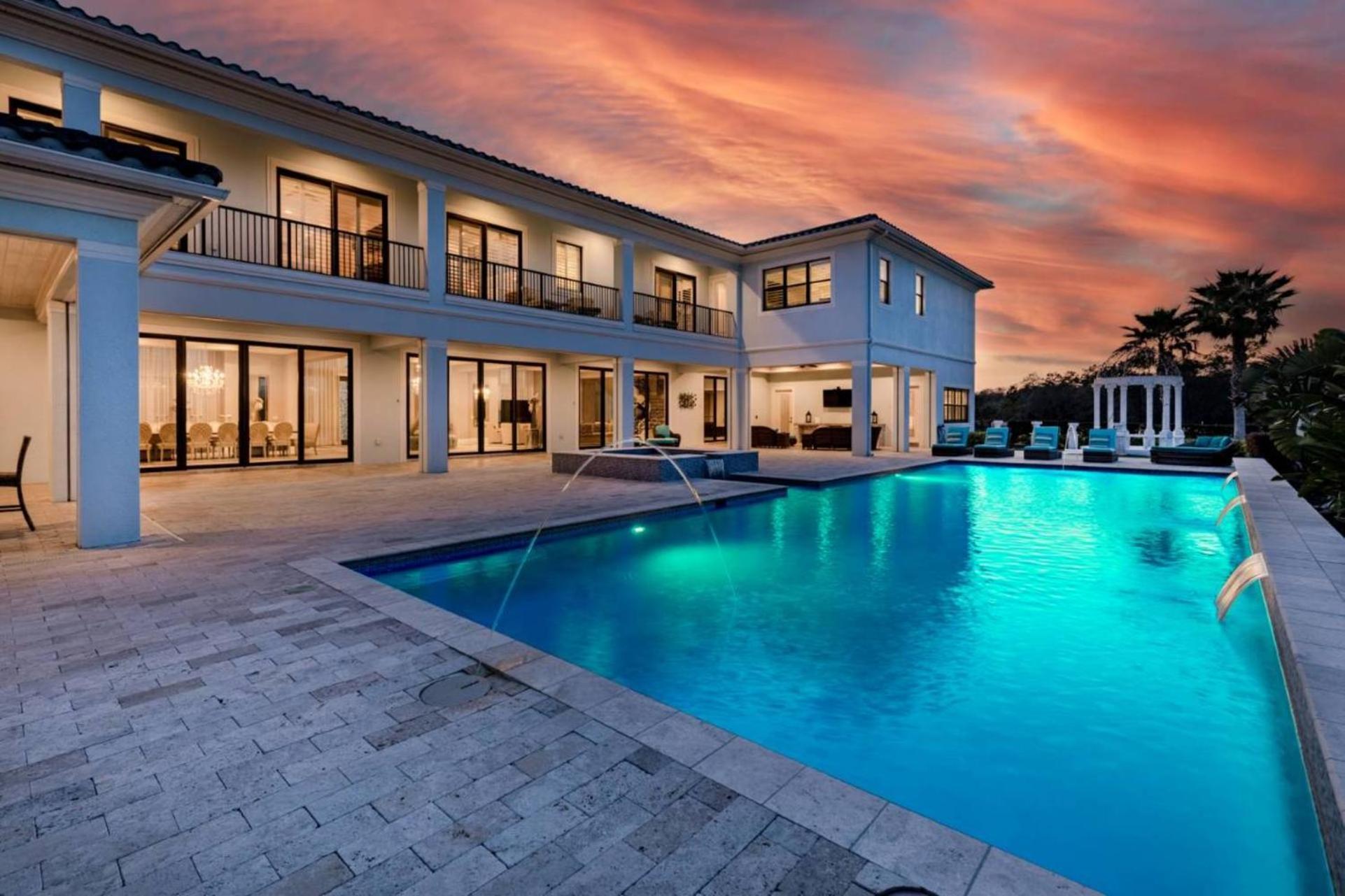 Beautiful 5 Star Mansion With Private Pool On The Prestigious Reunion Resort Orlando Mansion 6280 Kissimmee Bagian luar foto